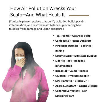 How Air Pollution Damages Your Hair and Scalp – And Which Natural Ingredients Help Repair It - ROOT BOTANIE