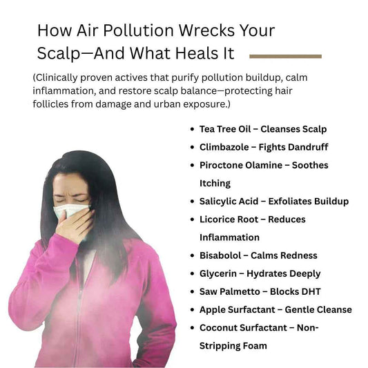 How Air Pollution Damages Your Hair and Scalp – And Which Natural Ingredients Help Repair It - ROOT BOTANIE