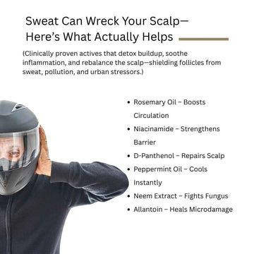 How Sweat Harms Your Scalp—And the Best Ingredients to Heal It - ROOT BOTANIE