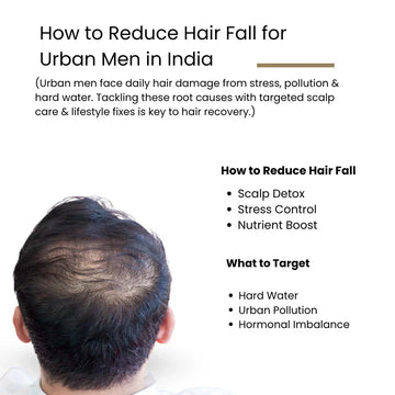 How to Reduce Hair Fall for Urban Men in India: Expert-Backed Tips That Work - ROOT BOTANIE