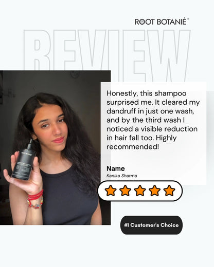Customer Reviews Best Dermatologist recommended    Anti Dandruff anti hair fall shampoo Root Botanie Folliwise Anti Pollution Anti dandruff shampoo