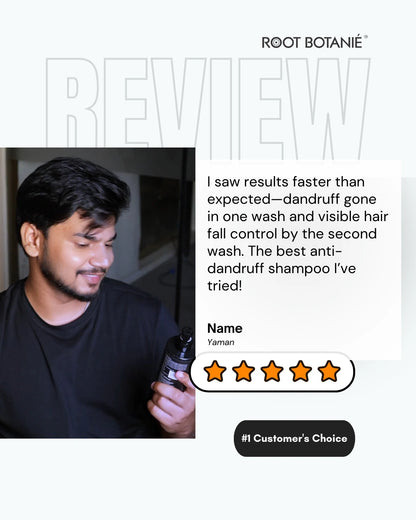 Best Shampoo for Men Anti Hair Fall and Anti Dandruff Best Dermatologist recommended  Shampoo Root Botanie Folliwise Anti Pollution Anti dandruff shampoo