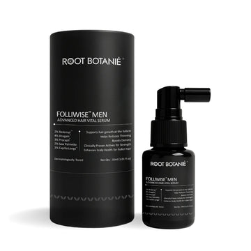 Root Botanie Folliwise Men Advanced Hair Vital Serum Dermatologist recommended best hair growth serum for Men 