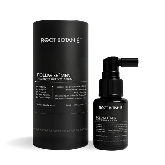 Root Botanie Folliwise Men Advanced Hair Vital Serum Dermatologist recommended best hair growth serum for Men 