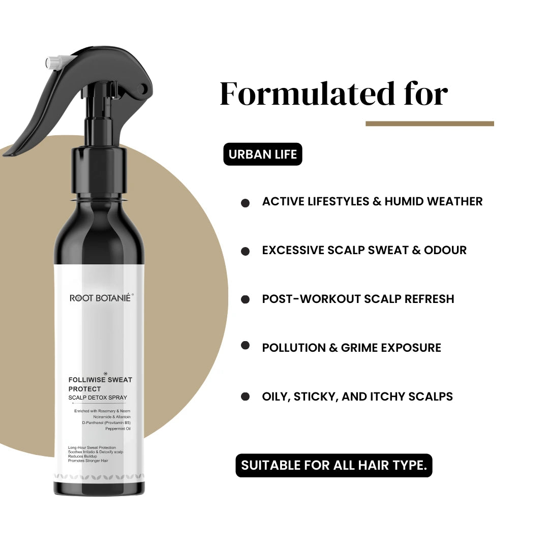 Root Botanie scalp detox spray bottle on a white background Anti Hair Fall Spray