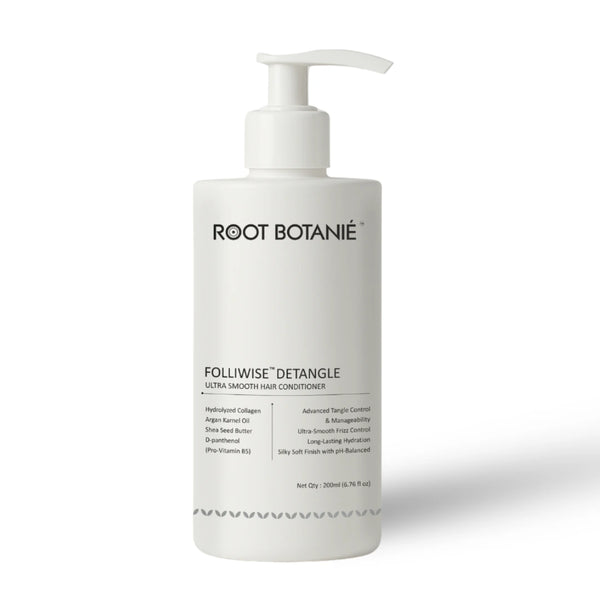 Root Botanié folliwise detangle ultra smoothening conditioner for damaged, frizzy, tangled curly hair best for split ends dermatologist  recommended  for indian men and Women