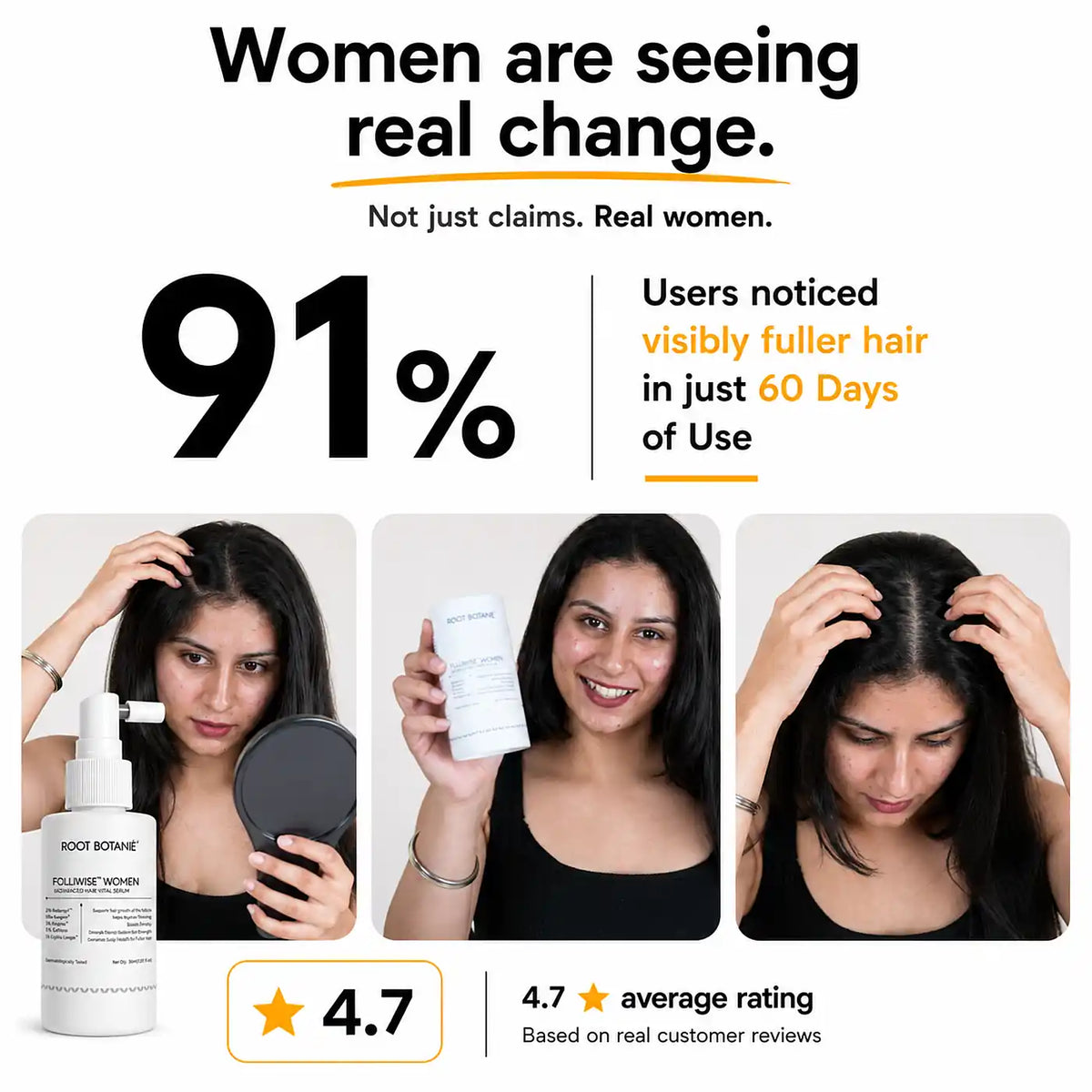best hair serum for women  Root Botanie folliwise women advance hair vital serum for men dermatologist t recommended for Women for hair growth 
