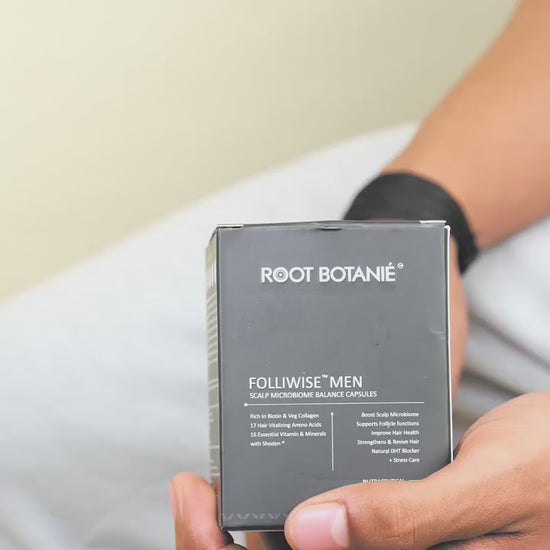 Root Botanie Folliwise Men Scalp Microbiome Hair regrowth supplement capsule