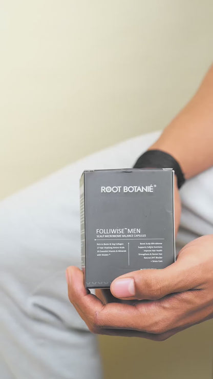 Root Botanie Folliwise Men Scalp Microbiome Hair regrowth supplement capsule