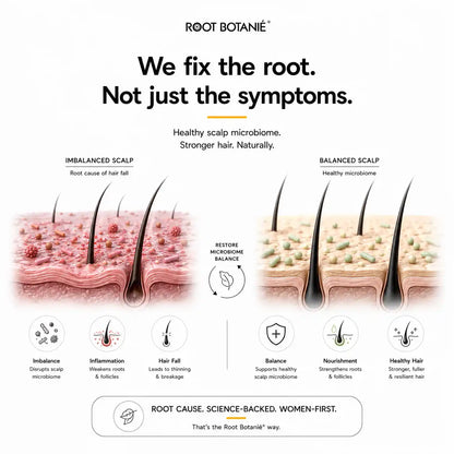 Ingredient Root Botanie Women Scalp Microbiome Balance capsule, best hair growth supplement for Women. 