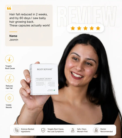 real customer feedback .Root Botanie Women Scalp Microbiome Balance capsule, best hair growth supplement for Women. 