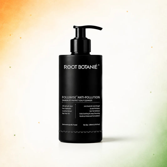 Root Botanie Anti Dandruff anti pollution shampoo 100% dandruff clean best dermatologist recommended shampoo, DHT blocker , hard water shampoo