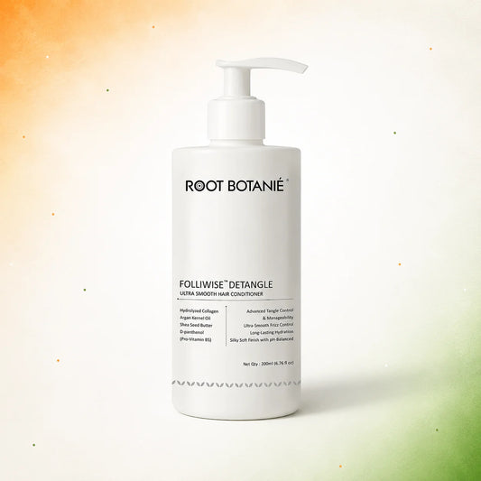 Root Botanié folliwise detangle ultra smoothening conditioner for damaged, frizzy, tangled curly hair best for split ends dermatologist  recommended  for indian men and Women