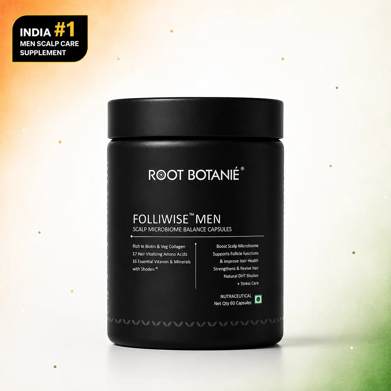 Root Botanie Folliwise Men Scalp Microbiome Balance Capsule Best Hair Growth supplement in India for Men